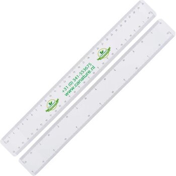 Mailing liniaal met 4 schalen (30 cm) Wit