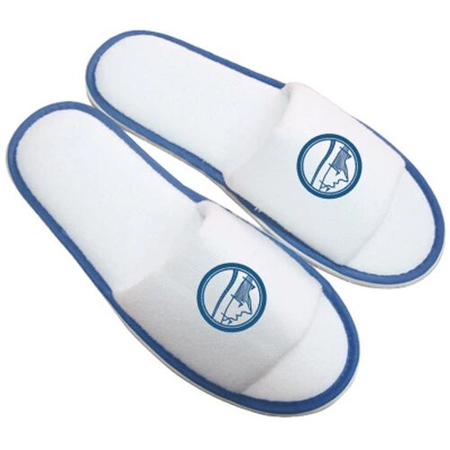 Hotel slippers met open teen Blauw