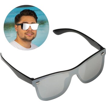 Zonnebril met spiegelglazen Zwart