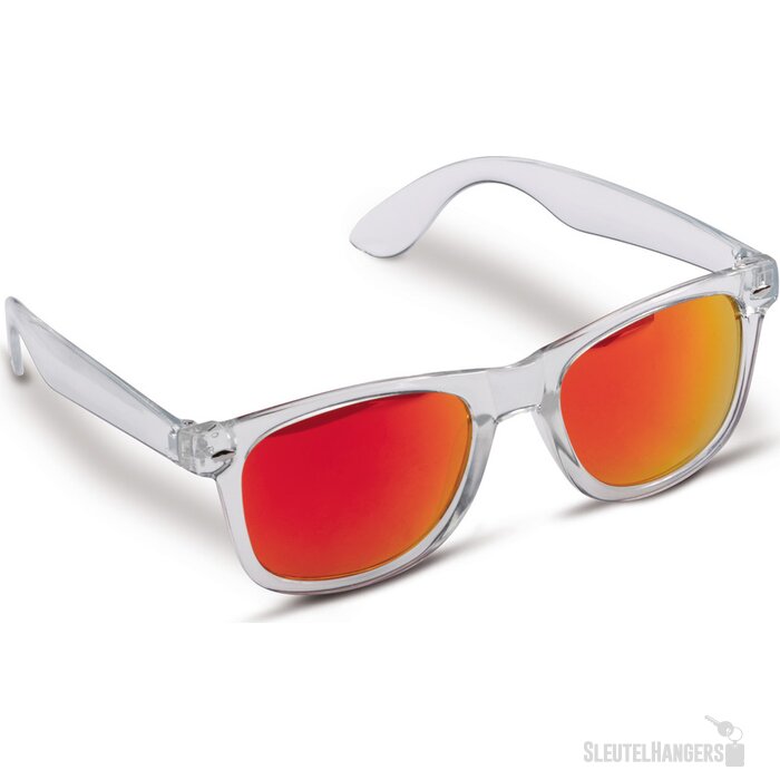 Zonnebril met gekleurde lenzen Rood