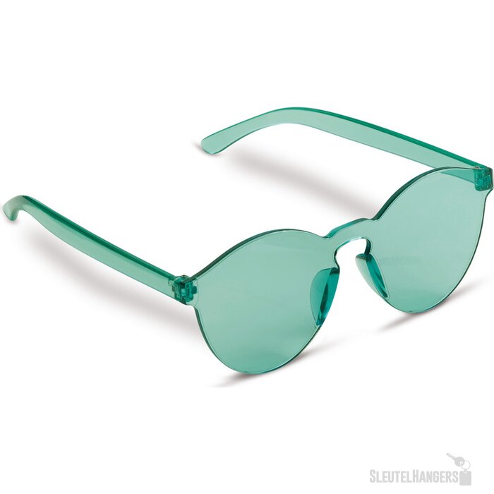 Zonnebril in retrostijl Lichtgroen