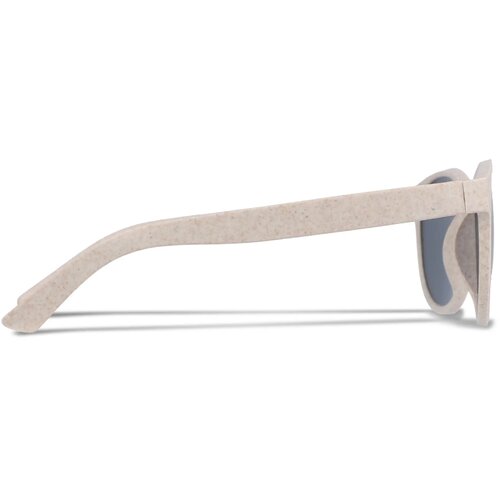 Eco zonnebril met hip design Beige