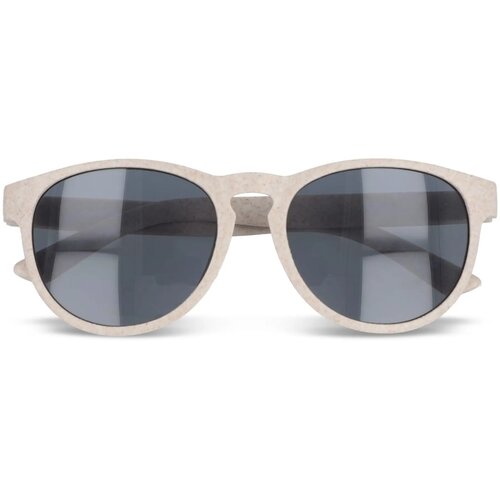 Eco zonnebril met hip design Beige