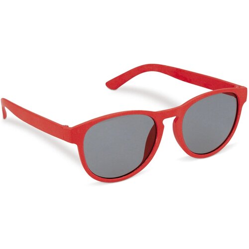 Eco zonnebril met hip design Rood