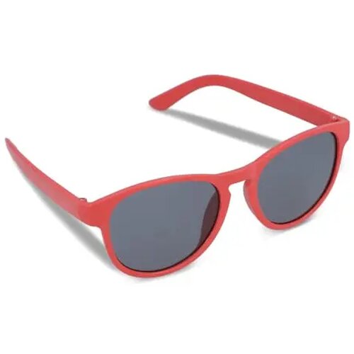 Eco zonnebril met hip design Rood