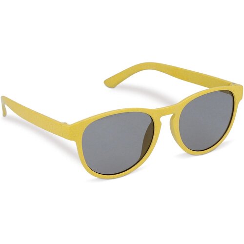 Eco zonnebril met hip design Geel