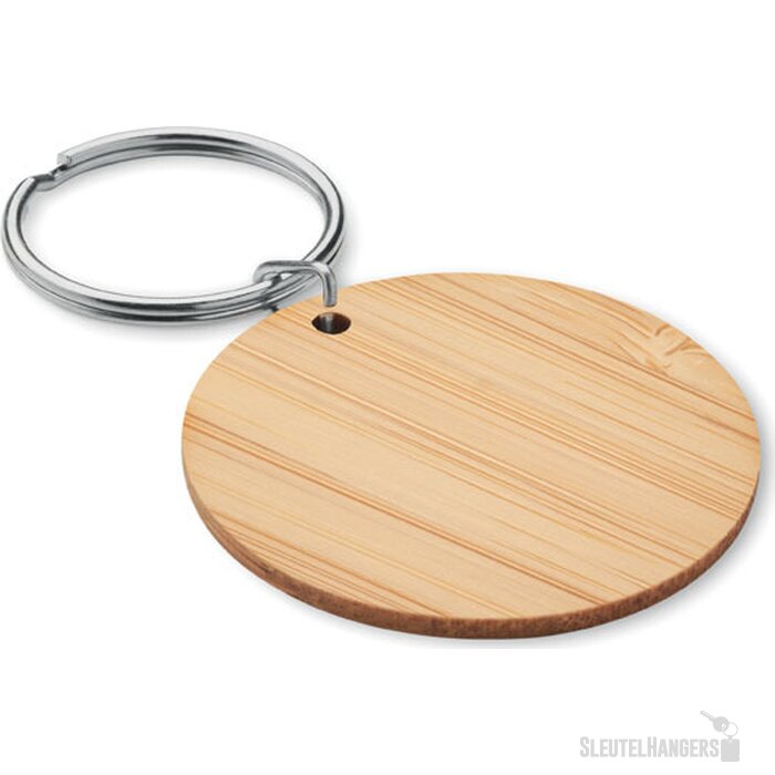 Ronde bamboe sleutelhanger Roundboo hout