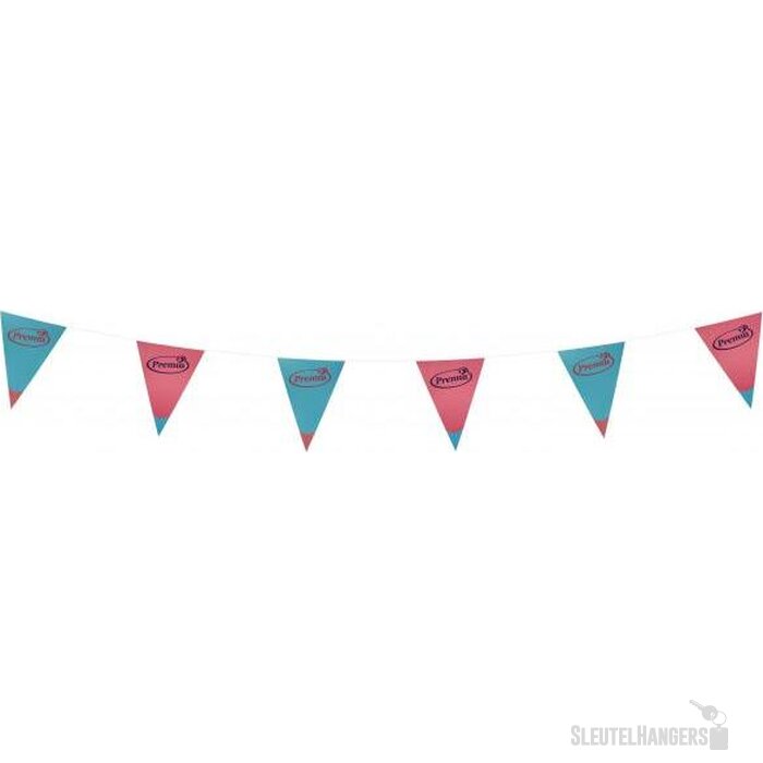 Papieren wimpellijn met puntvlaggetjes