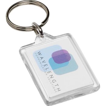 Heropenbare sleutelhanger van plexiglas
