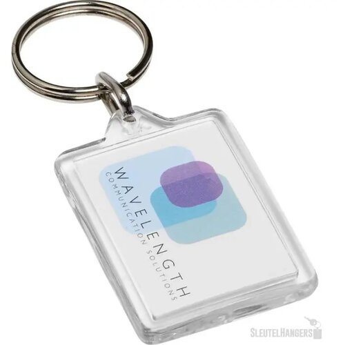 Heropenbare sleutelhanger van plexiglas