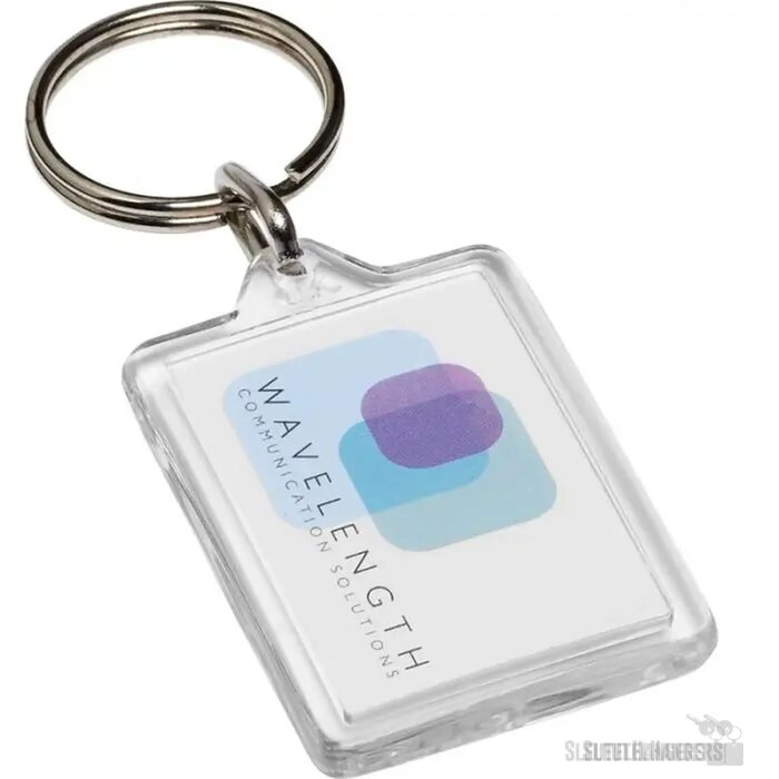 Heropenbare sleutelhanger van plexiglas