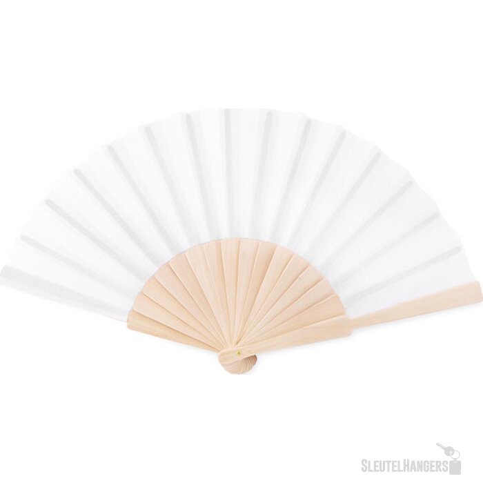 Houten waaier Wit
