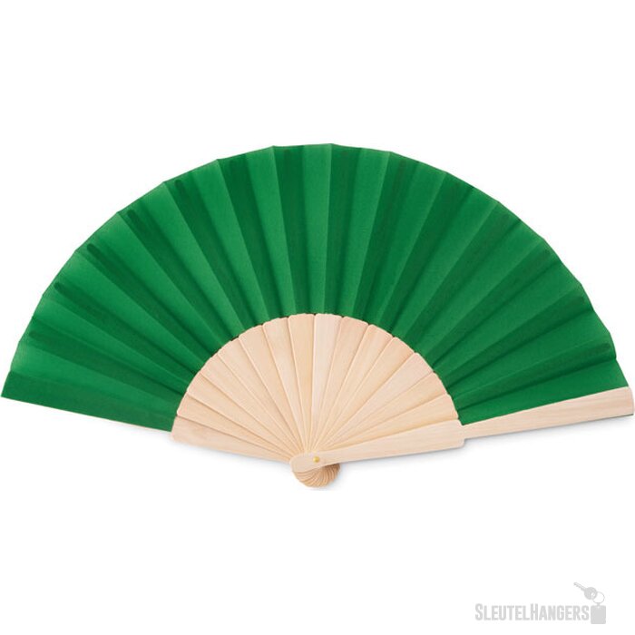 Houten waaier Groen
