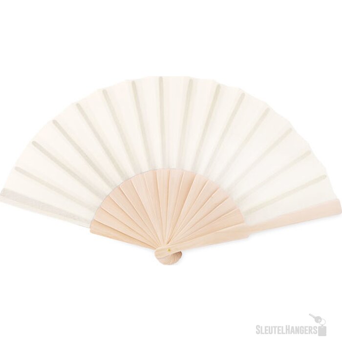 Houten waaier Beige