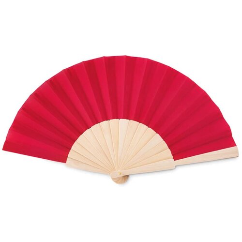 Houten waaier Rood