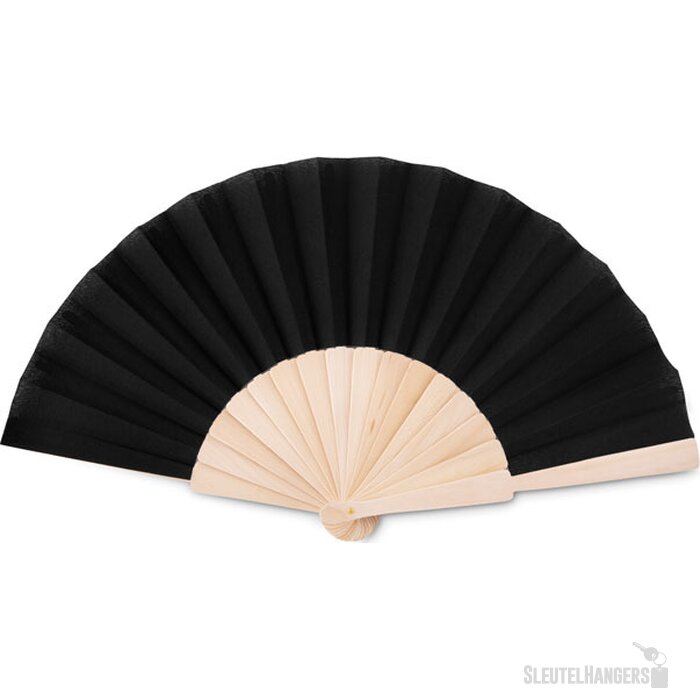 Houten waaier Zwart