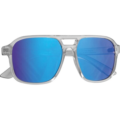 Trendy zonnebril met gekleurde lenzen Blauw