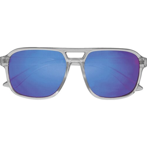 Trendy zonnebril met gekleurde lenzen Blauw