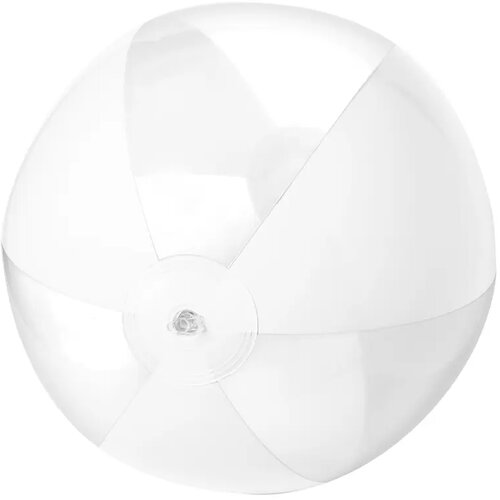 Strandbal Met Transparant Gekleurde Panelen (28 Cm) Wit