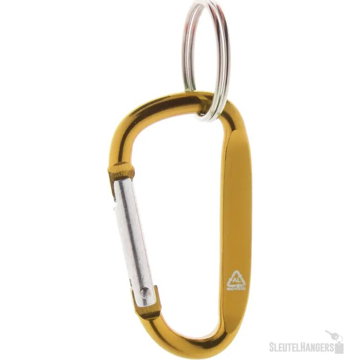 Gerecyclede Aluminium Karabijnhaak Geel