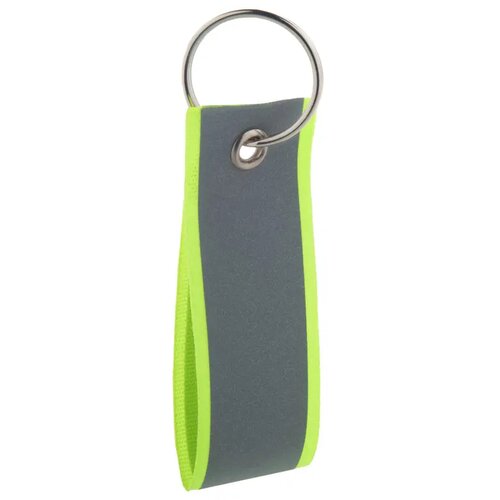 Reflecterende Polyester Sleutelhanger Geel