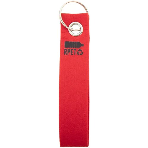 Goedkope Vilt Sleutelhanger Rood