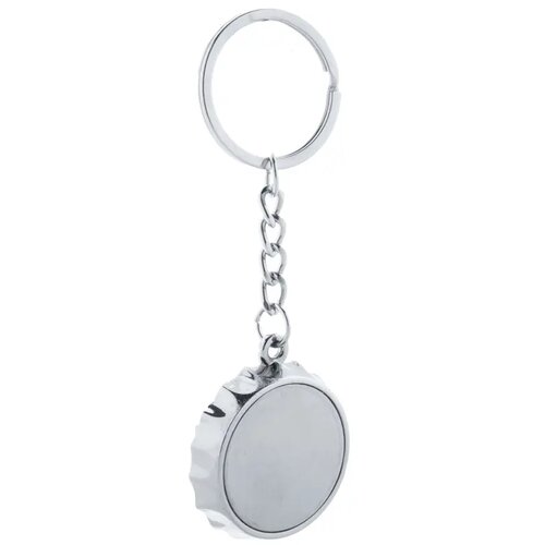 Kroonkurk Sleutelhanger Met Opener Zilver