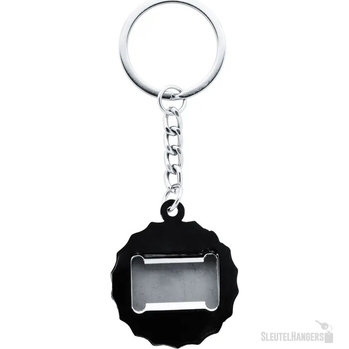 Kroonkurk Sleutelhanger Met Opener Zilver