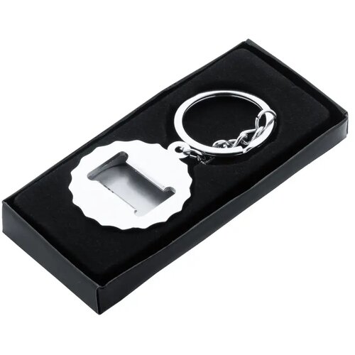 Kroonkurk Sleutelhanger Met Opener Zilver