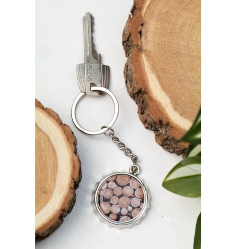 Kroonkurk Sleutelhanger Met Opener Zilver