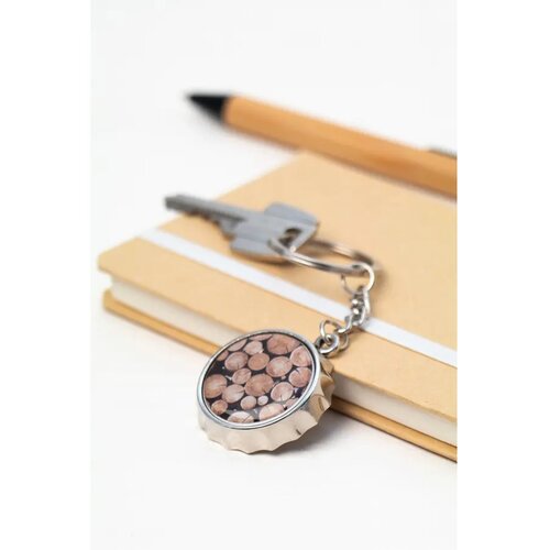 Kroonkurk Sleutelhanger Met Opener Zilver