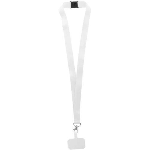 Custom Made Lanyard Telefoonkoord Wit