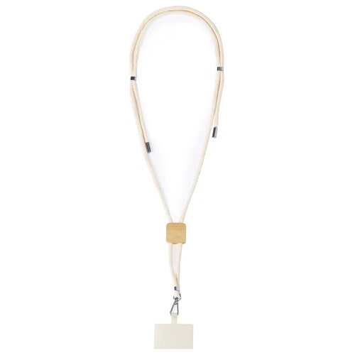 Keycord Met Mobiele Houder Naturel