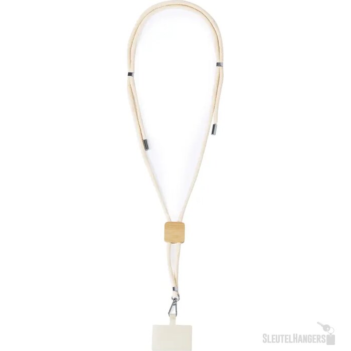 Reuter Lanyard Met Mobiele Houder, Cirkel Natuurlijk