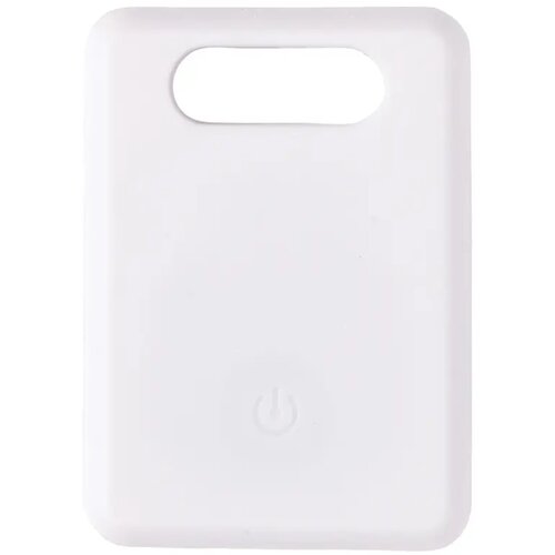 Vierkante tracker sleutelhanger Wit