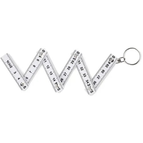 Duimstok sleutelhanger 50cm Fuster wit