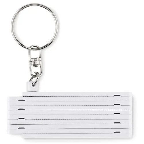 Duimstok sleutelhanger 50cm Fuster wit