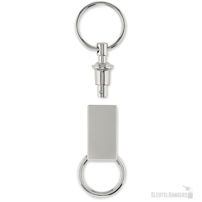 2-in-1 sleutelhanger Zilver