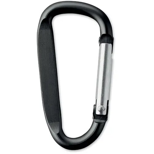 Aluminium karabijnhaak sleutelhanger Zwart