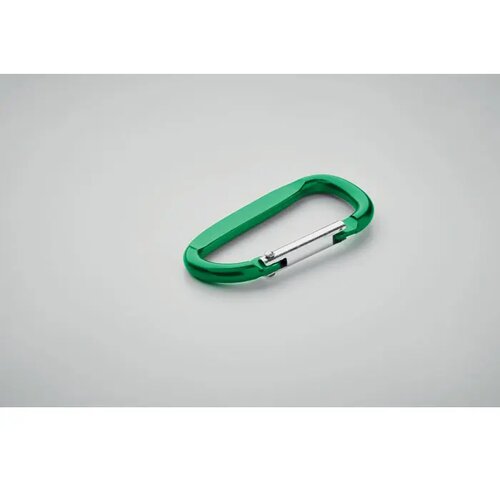 Aluminium karabijnhaak sleutelhanger Groen