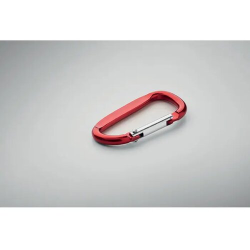 Aluminium karabijnhaak sleutelhanger Rood