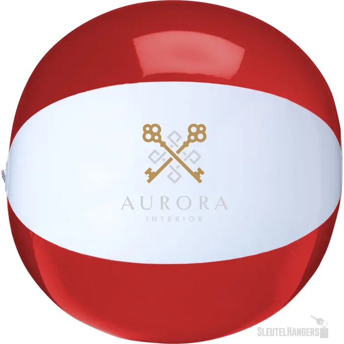 Beachball Bedrukken (Ø 30 Cm) Wit/Rood