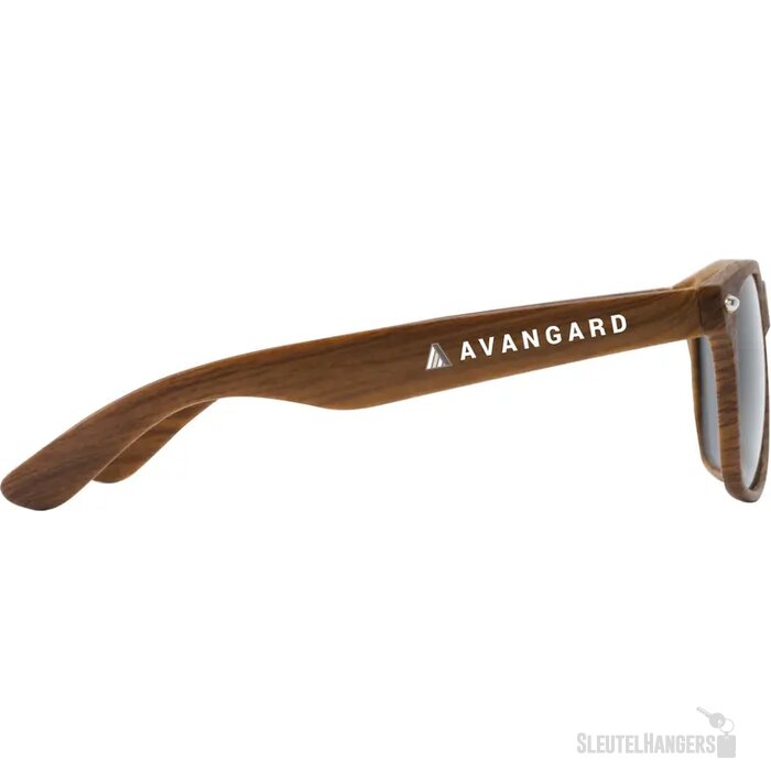 Zonnebrillen Met Houtlook Zwart/Bruin