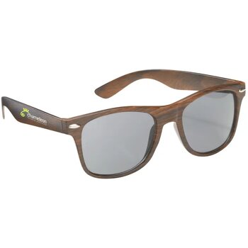 Zonnebrillen Met Houtlook Zwart/Bruin Zonnebrillen Met Houtlook Zwart/Bruin