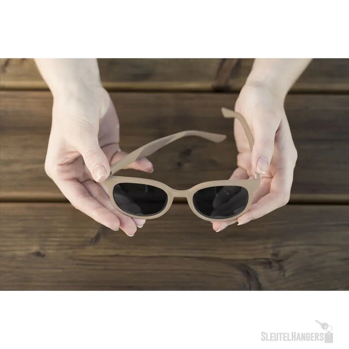 Modieuze Tarwestro Zonnebril Naturel