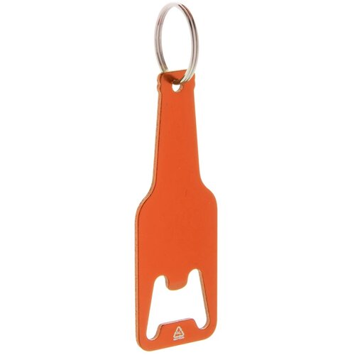 Flesvormige Flesopener Met Sleutelring Oranje