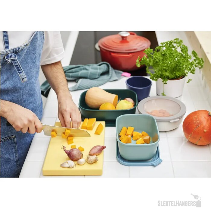 Rechthoekige Mepal Broodtrommel Kobaltblauw