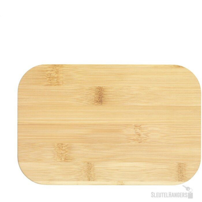 Royale Lunchbox Met Bamboe Deksel Wit