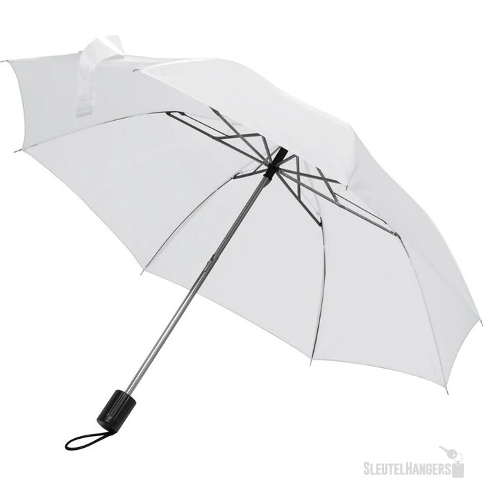 Opvouwbare paraplu met hoes Wit