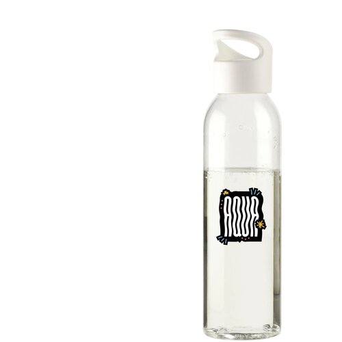 Kunststof Waterfles Met Schroefdop (650 Ml) Wit